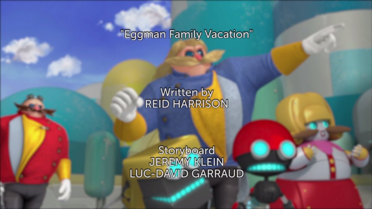 Eggman Family Vacation Title Card