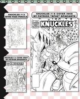 Intro page sketches from Knuckles the Echidna Archives Vol. 3.