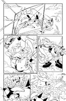 Page fourteen inks. Art by Priscilla Tramontano.