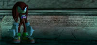 An altar with Babylonian writing, from Sonic Riders: Zero Gravity.