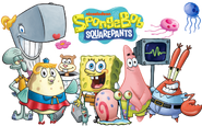 Spongebob SquarePants Logo as of September 2018-Present with Spongebob and Friends