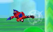 Falco's back aerial.