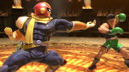 Falcon taunting Little Mac.