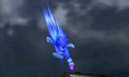 Sonic's down aerial; it is a dropping down air.