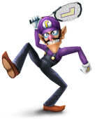 Waluigi's concept art in Super Smash Bros. Brawl.