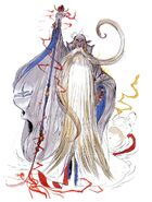 Ramuh's concept art by Yoshitaka Amano.