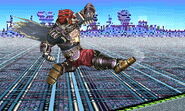 The first hit of Ganondorf's neutral air.