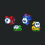 Woozy Guys as they appear in Yoshi's Island DS