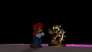 Bowser's trophy returning but prior to transform to Giga Bowser. And he transforms into Giga Bowser.