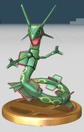 Rayquaza's trophy in Brawl.