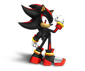 Shadow the Hedgehog's concept art in Brawl.