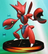 Scizor's Trophy in Super Smash Bros. Melee