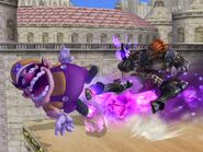 Ganondorf using Wizard's Foot on Wario.