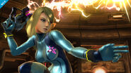 Zero Suit Samus with her Plasma Whip.