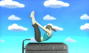 Wii Fit Trainer's neutral air, the Jackknife pose.