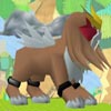 Entei uses Fire Spin in Super Smash Bros. Melee.