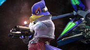 A closer view of Falco's Blaster in Super Smash Bros. for Wii U.