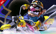 Wario Bike in Super Smash Bros. for Nintendo 3DS.