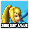 Zero Suit Samus Icon SSB3DS