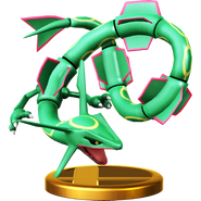 Rayquaza's trophy in 3DS/Wii U.