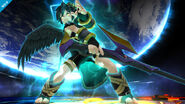 Dark Pit activating Dark Pit Staff in Super Smash Bros. for Wii U.