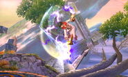 Robin's down aerial with the Levin Sword; can only meteor smash if using the Levin Sword.