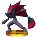 Zoroark's trophy in Super Smash Bros. for 3DS