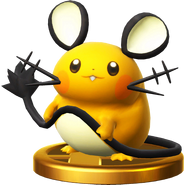 Dedenne's Trophy in Super Smash Bros. for Wii U.