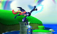 Greninja's back aerial.