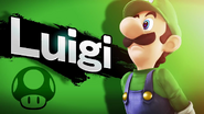 Luigi's artwork for Super Smash Bros. for Nintendo 3DS/Wii U.