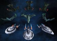 All 9 command ships.