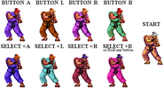 Shin Akuma's costume colors as they appear in the GBA edition of Super Street Fighter II Turbo