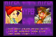 Cammy's generic win quote in Hyper Street Fighter II.