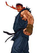 Evil Ryu in C, A or P Groove from Capcom vs. SNK 2: Mark of the Millennium 2001