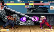 Evil Ryu vs. Violent Ken in Ultra Street Fighter II with HD Remix graphics