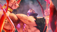 Zangief's Victory Pose in Street Fighter V.