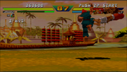 Akuma's Shoryuken in Street Fighter EX.