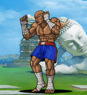 Sagat CC in The Battle Cats.