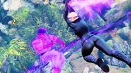 Falke attacking Ryu with Psycho Fluegel.