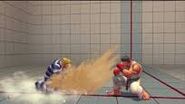 Cody using his Bad Spray against Ryu.