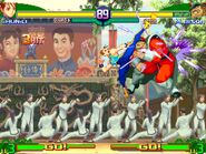 Tenshokyaku in Street Fighter Alpha 3.