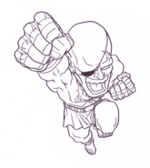 Chibi Sagat art by Kinu Nishimura.