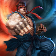 Evil Ryu artwork.