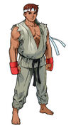 Ryu in Street Fighter Alpha 3.