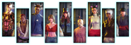 A series of created fighters featured in the game's World Tour mode. The third one from the left is used by Capcom as the default Avatar in the game's promotional trailers.