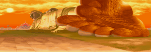 Dan's stage in Street Fighter Alpha