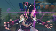 Juri using her Feng Shui Engine (Ultra I) (Super Street Fighter IV).