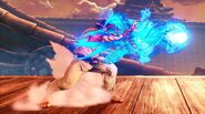 Ryu firing a Hadoken in Street Fighter V.