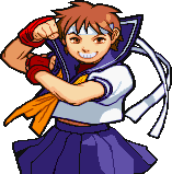 Sakura in Marvel Super Heroes vs. Street Fighter