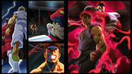 M. Bison's Street Fighter Alpha route arcade ending.